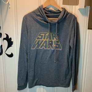 Star Wars fifth sun grey funnel drawstring tee M